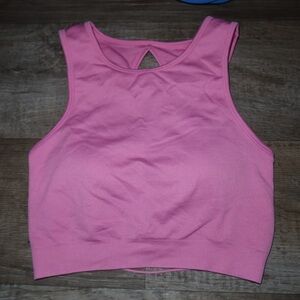 Pink Crop Tank Top